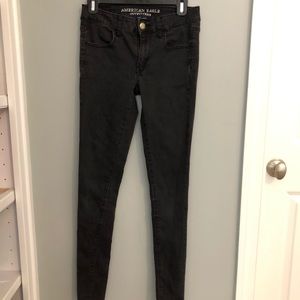 Black American Eagle Jeans. Skinny. Jegging.